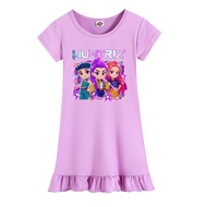 Huntrix Pyjamas Kids KPOP Demon Slayer Merch Kpop Demon Hunter Cosplay Nightgown Haloween Costum