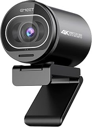 EMEET 4K Webcam for PC, S600 Webcam with Sony Sensor, 2 Noise Reduction Mics, 40°- 73° FOV, PDAF Aut
