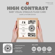 Flash Card Baby Toddler Newborn 0 - 3 months High Contrast Baby Learning Card.