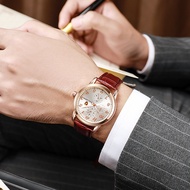 Ready Stock Fashion Men Leather Military Watch With Calendar Analog Quartz Watches Hot Sale FG-5S60D