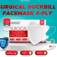 Promo Masker Balmed Duckbill 4 Ply Isi 50 Pcs Premium Surgical Face