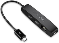 AuviPal 3-in-1 Micro USB Ethernet Adapter, OTG Hub with 2 USB Ports and 1 RJ45 Port for Fire TV Stic