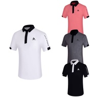 🌹Goods In Stock🌹Le Coq Sportif Golf Men's Summer Short-Sleeved Outdoor Sports T2317 Perspiration Bre