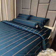 (6 ฟุต) Soul Sleep Premiun กันไรฝุ่น99.99% เซตผ้าปูที่นอน6ฟุต พร้อมปลอกผ้านวม (ไม่รวมไส้นวม) a Cocoa
