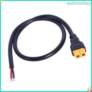 WU 50cm 19 69in Long XT60 Connector Cable Female to Pigtail 2Pin Bare Wire for UAVs
