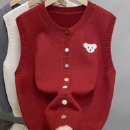 2026 Fashion 20262025Ladies Spring Autumn New Style Layered Loose Round Neck Embroidered Sleeveless 