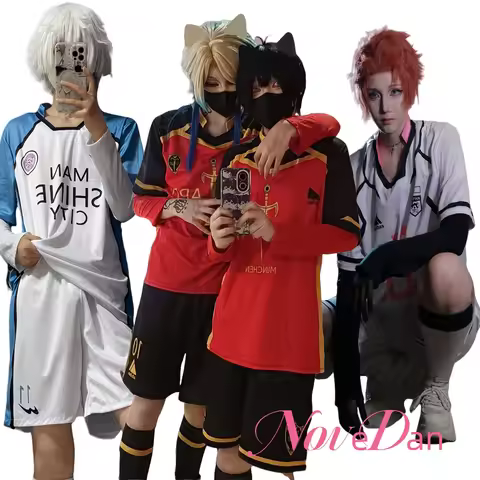 Anime Blue Lock Cosplay Kaiser Ness Isagi Reo Nagi Sae Shidou Cosplay Costume Jersey Sportswear Suit