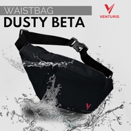 Dusty Beta Venturis Waistbag, black waterproof sling bag, waterproof visval bag