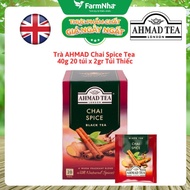 Ahmad Chai Spice Tea Black Tea 40g 20x2g Tin Bag – Rich, Warm Flavor & Passionate