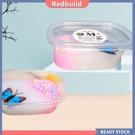 redbuild|  1 Box Butter Slime Super Soft Stretchy Fluffy DIY Making Multicolor Non-sticky Cloud Stress Relief Vent Toy Cloud Slimes Making Set Butterfly Colorful Clay Toy Kid Toy G