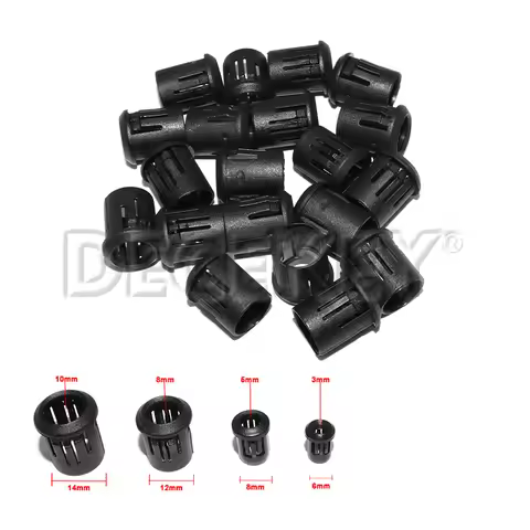 3mm 5mm 8mm 10mm Black Plastic Lamp LED Diode Holder Black Clip Bezel Socket Mount Useful LED Diode 