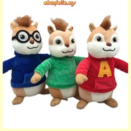 20cm 20th Century Movie Alvin and the Chipmunks Alvin Theodore Simon Plush Toys Doll Soft Stuffed Pi