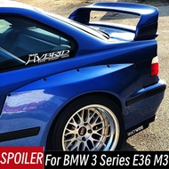 For BMW 3 Series E36 M3 1990-2000 GT Style Rear Trunk Lid Lip Black Carbon Spoiler Wings Car Exterio