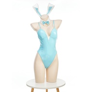 Anime Game Patent Leather Bunny Girl Glossy cos Suit Asuka Tomorrow COSPLAY Leather Bunny Suit