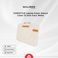 COZISTYLE Laptop Smart Sleeve Linen 12 Inch Ivory White
