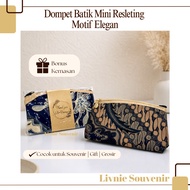 Large batik wallet Souvenir / pouch 16.5 cm x 10 cm