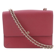 二手 Tory Burch 鏈條單肩包，79161-1-02111，粉紅色皮革，女士