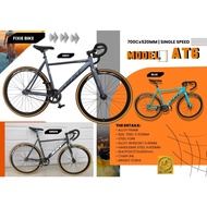 JIXF AT-6 ROAD FIXIE SINGLE SPEED 700c Alloy Frame AT6 - 3 Color