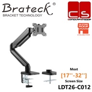 Brateck Premium Single Monitor Aluminum Gas Spring Monitor Arm - LDT26-C012