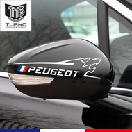 Peugeot Peugeot Reflective Rearview Mirror Sticker New 208 3008 408 508 2008 3008 Modified Car Garla