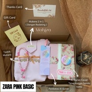 new Hampers Mukena Set Seserahan Alat Sholat Hadiah Pernikahan Kado Cewe Kado Hampers - Zara Pink Ba