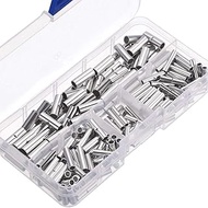 200 PCS Non-Insulated Butt Connectors,22-18AWG 16-14AWG 12-10AWG Non-Insulated Wire Ferrule Cable Cr