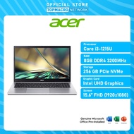 ACER ASPIRE 3, A315-59-37T4 LAPTOP (i3-1215U, UHD Graphics, 8GB, 256GB, 15.6" FHD, SILVER, Win11) [M