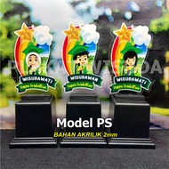 MODEL PS AKRILIK 2mm PLAKAT PIALA WISUDA ANAK TK/PAUD