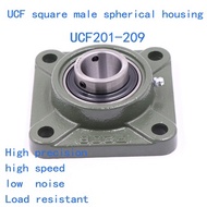 WZZG 1PCS outer spherical square bearing seat UCF201 F202 F203 F204 F205 F206 F207 F208 209 F210