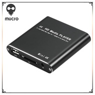 Mucro X9 HD Multimedia Player 4K Video Loop USB External Media Player AD Player