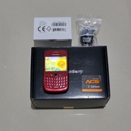 Handphone Blackberry 8520 BB Gemini Second Bekas Pearl Ruby Red Merah
