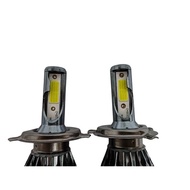 C6 Hitam Mentol LED Kereta Tri-Color LED Headlight H4 H1 H3 H7 H11 9005 9012 880 For 1set