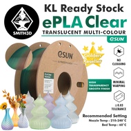 eSUN PLA Clear Rainbow Filament High Transparency 3D Printer Filament. Environment Friendly, Semi Tr