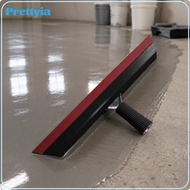 Serrated Rubber Squeegee Rake Sturdy Handle Floor Paint Rake Epoxy Floor Squeegee Lightweight Painti