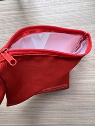 紅色空姐制服拉鍊收納包