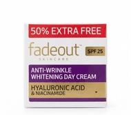 Fadeout skin care anti wrinkle whitening day cream spf25 hyaluronic acid & niacianamide