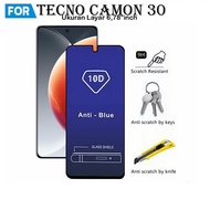 TEMPERED GLASS BLUE TECNO SPARK 30 / SPARK 30 5G / SPARK 30C / SPARK 30C 5G / SPARK 30 PRO / CAMON 2