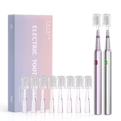 Electric Toothbrush Mental Thin Brush Body Specially for Women Pure Wisdom Beauty Soft DuPont Bristl