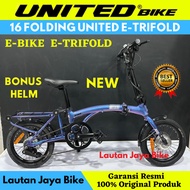 SEPEDA LIPAT 16 E-BIKE UNITED E-TRIFOLD