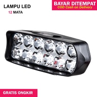 Lampu Tembak Sorot LED Lampu Sorot LED Motor Dan Mobil 12 Mata Panjang PLX Flood Spot Panjang Origin