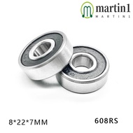 MARTIN1 Bearing 608 2RS Sealed 608RS 608-2RS