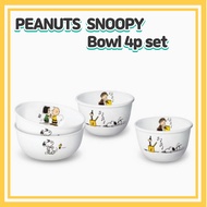Corelle x PEANUTS bowl 4p set The Home Edition/Corelle USA set /Dining Sets/Peanuts Kitchen/Peanuts