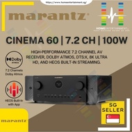 Marantz Cinema 60 | High-performance 7.2 channel Marantz AV receiver with 100 watts per channel amplification, Dolby Atm