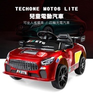 TECHONE MOTO6 LITE 仿真跑車嬰兒童寶寶四輪可坐充電版電動童車/汽車溜童神器-紅色_廠商直送