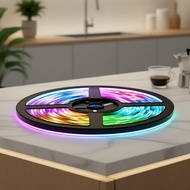 USB Powered 5m RGB 5050 LED Strip Lights Sync to Music, App & Remote Control, TV Backlight for Bedro