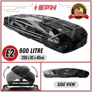 Roof Box 600L CARLOUR (E2) 600 Litre Slim Design Roofbox Roof Luggage Carrier Car Top Cargo Box Storage Box Waterproof