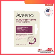 ， Aveeno 1% Hydrocortisone Anti-Itch Cream Maximum Strength Formula 1oz