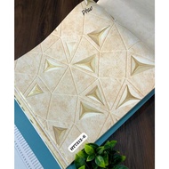 Triangle Square Wall Wallpaper Gold Cream Ash 3d Natural Minimalist Cement 7212 Infinity