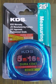 KDS ตลับเมตร 5 เมตร มีสเกล 2 ด้าน รุ่น DuraCoat (สีน้ำเงินโครเมียม)