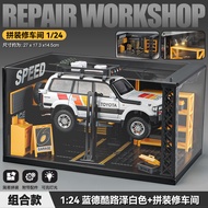 Toyota Land Cruiser รุ่นรถโลหะผสมเด็กชายจำลอง Land Cruiser LC80 รถของเล่นโมเดลรถออฟโรด